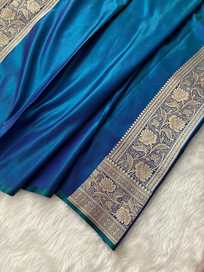 MorPankhi Dhoop Chaa Satin Silk Banarasi Saree