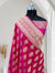 Rani With Red Shaded Dual-Tone Effect Pure Kataan Silk Banarasi Saree - Zohra Silk