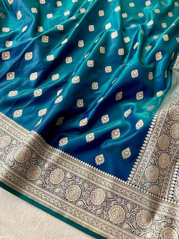 Dhoop Cha Satin Silk Banarasi Saree