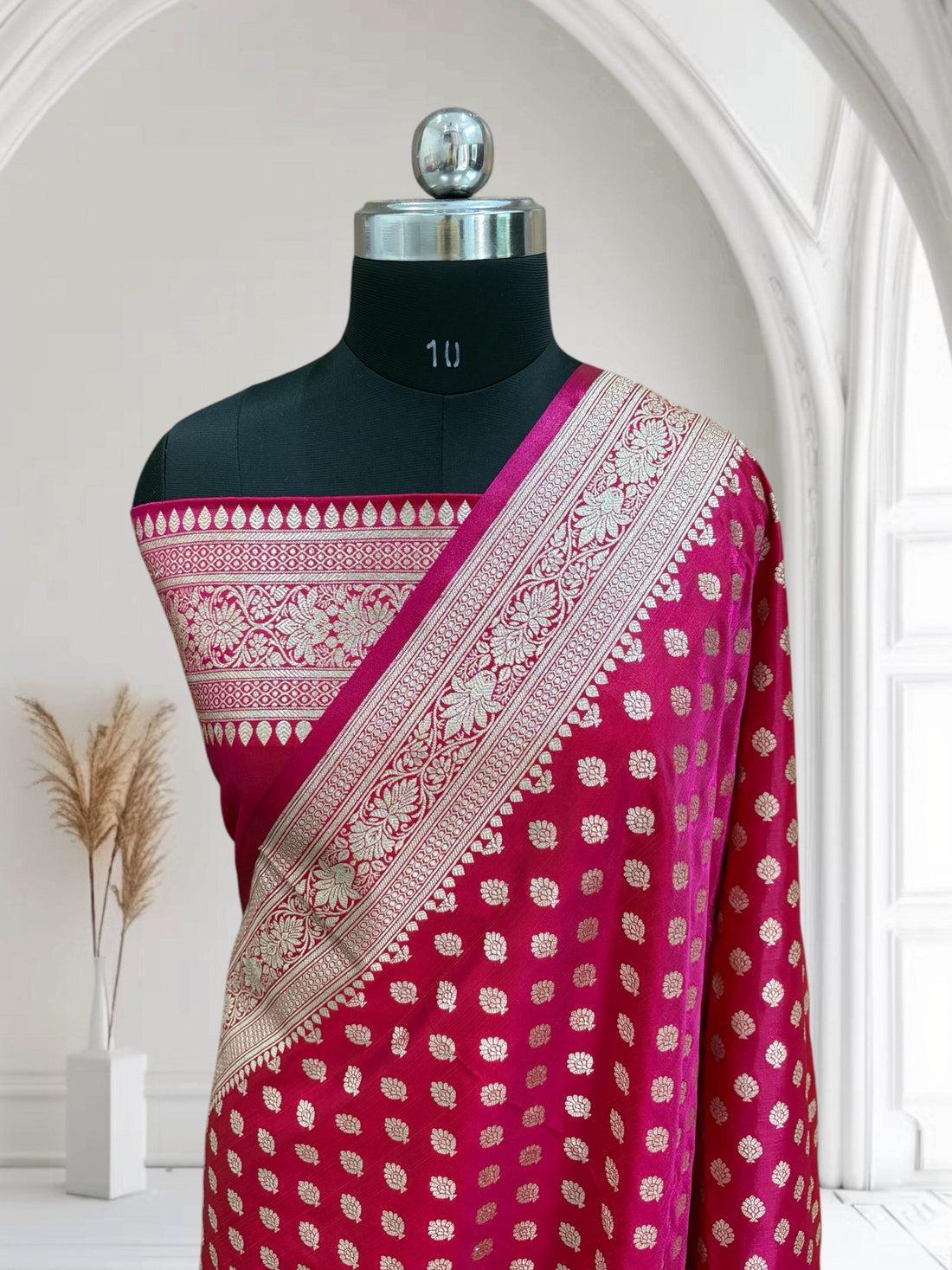Regal Rani Buti Satin Silk Saree - Zohra Silk