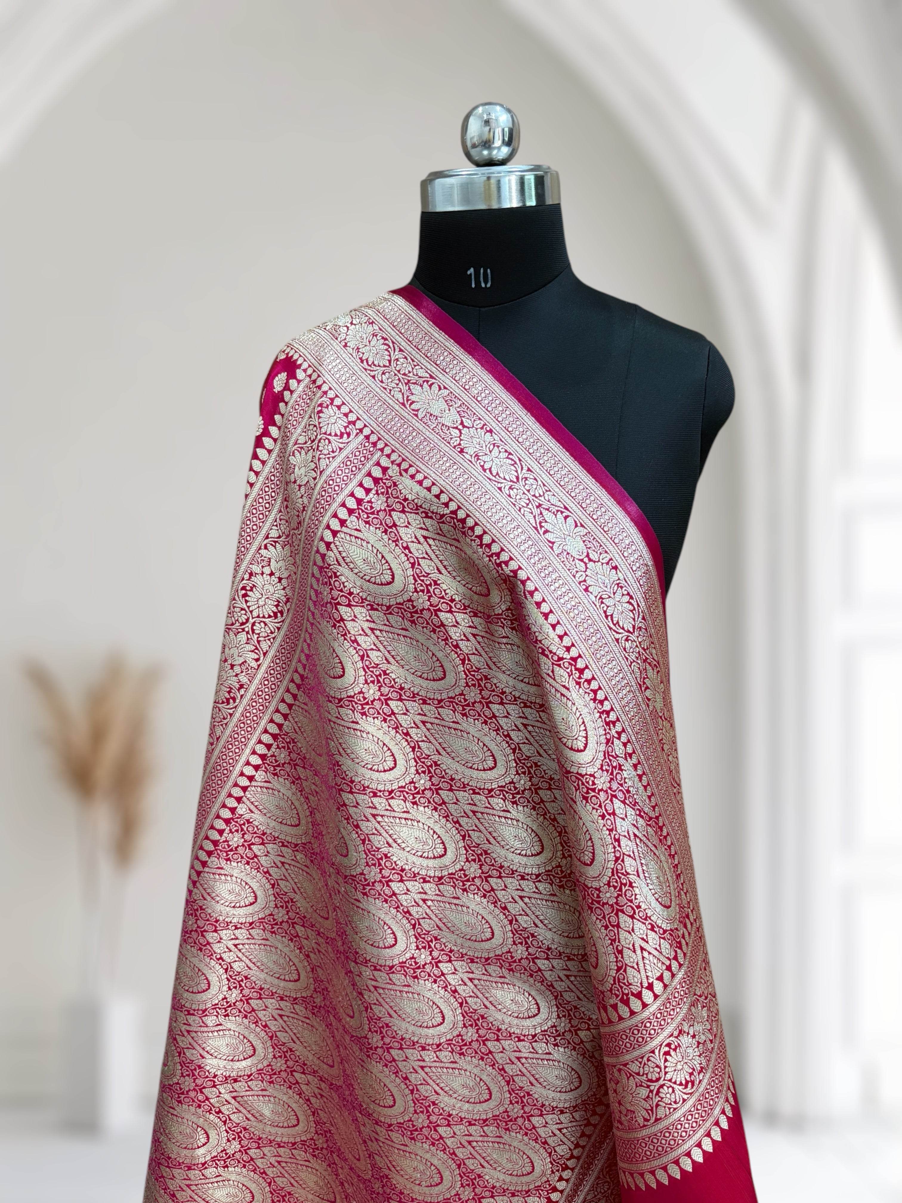 Regal Rani Buti Satin Silk Saree - Zohra Silk
