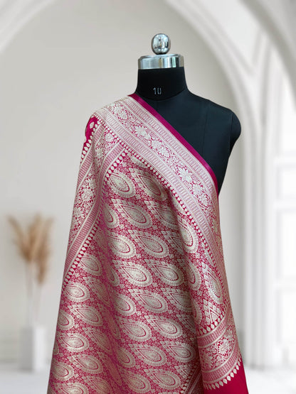 Regal Rani Buti Satin Silk Saree - Zohra Silk