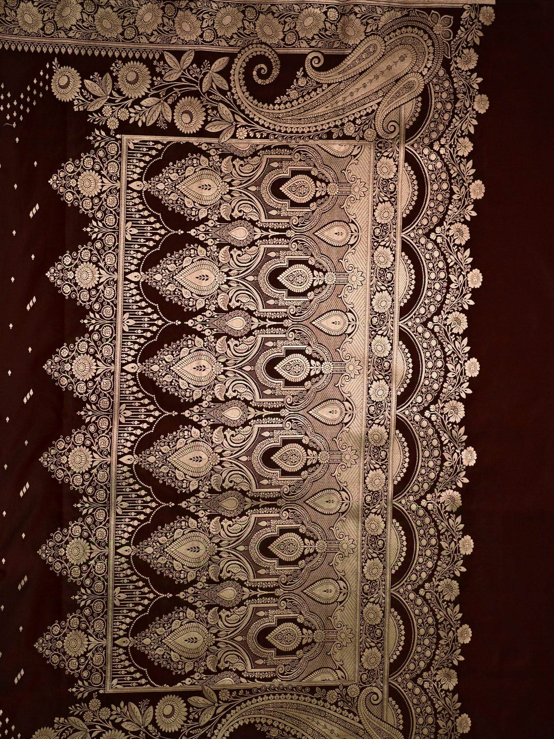 Maroon Premium Zari Work Fancy Satin Silk Banarasi Saare - Zohra Silk