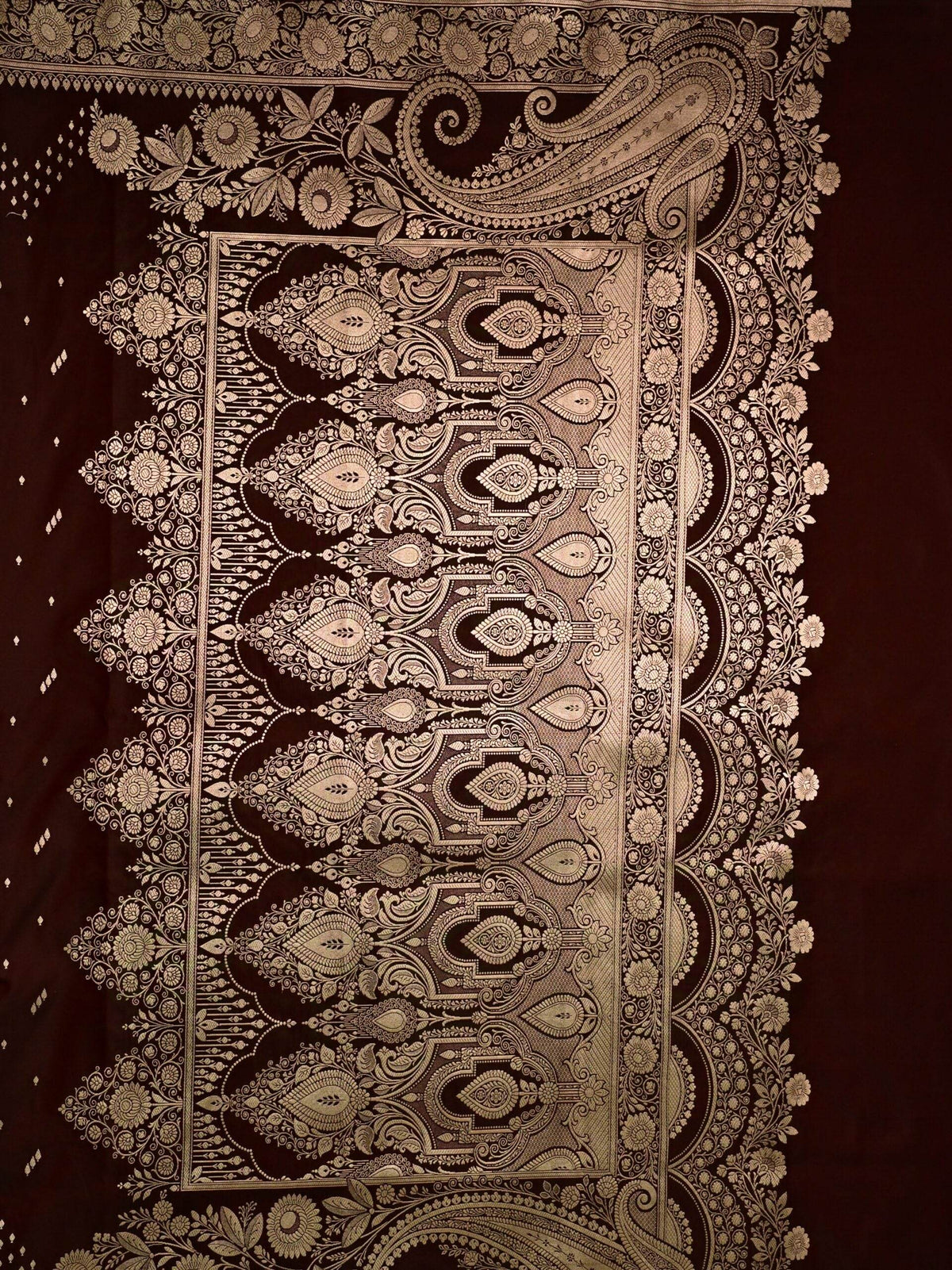 Maroon Premium Zari Work Fancy Satin Silk Banarasi Saare - Zohra Silk