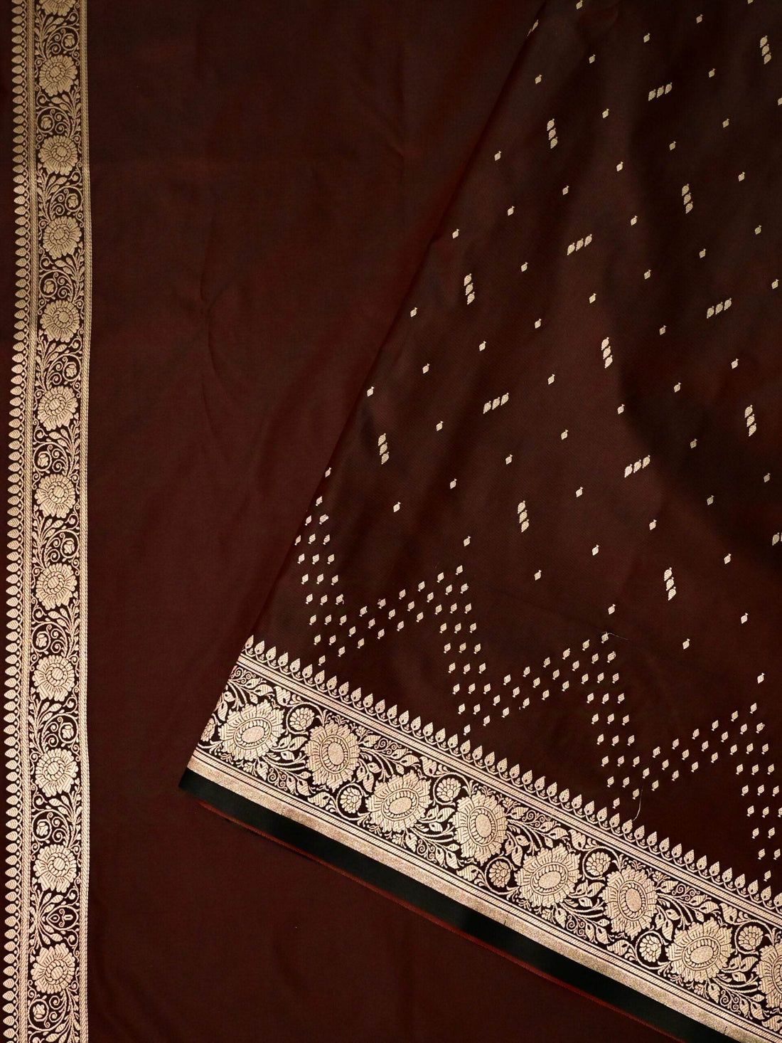 Maroon Premium Zari Work Fancy Satin Silk Banarasi Saare - Zohra Silk
