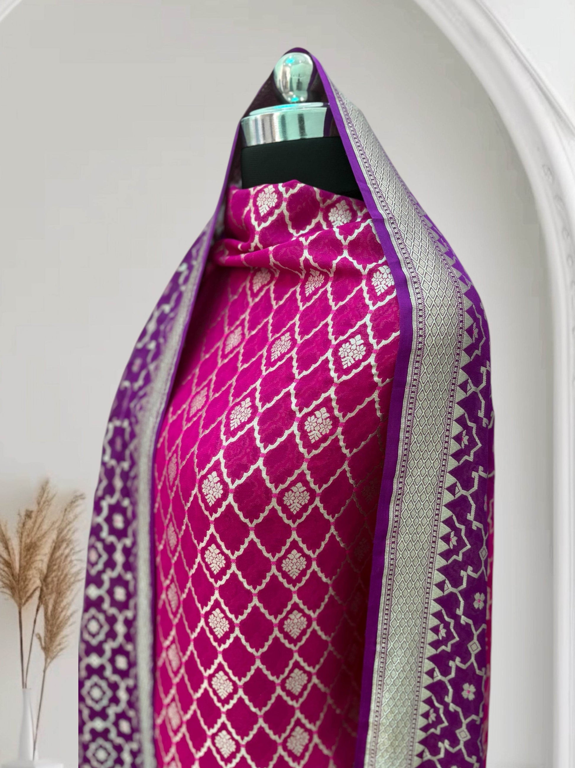 Rani & Violet Chiffon Pure Georgette Banarasi Suit - Zohra Silk