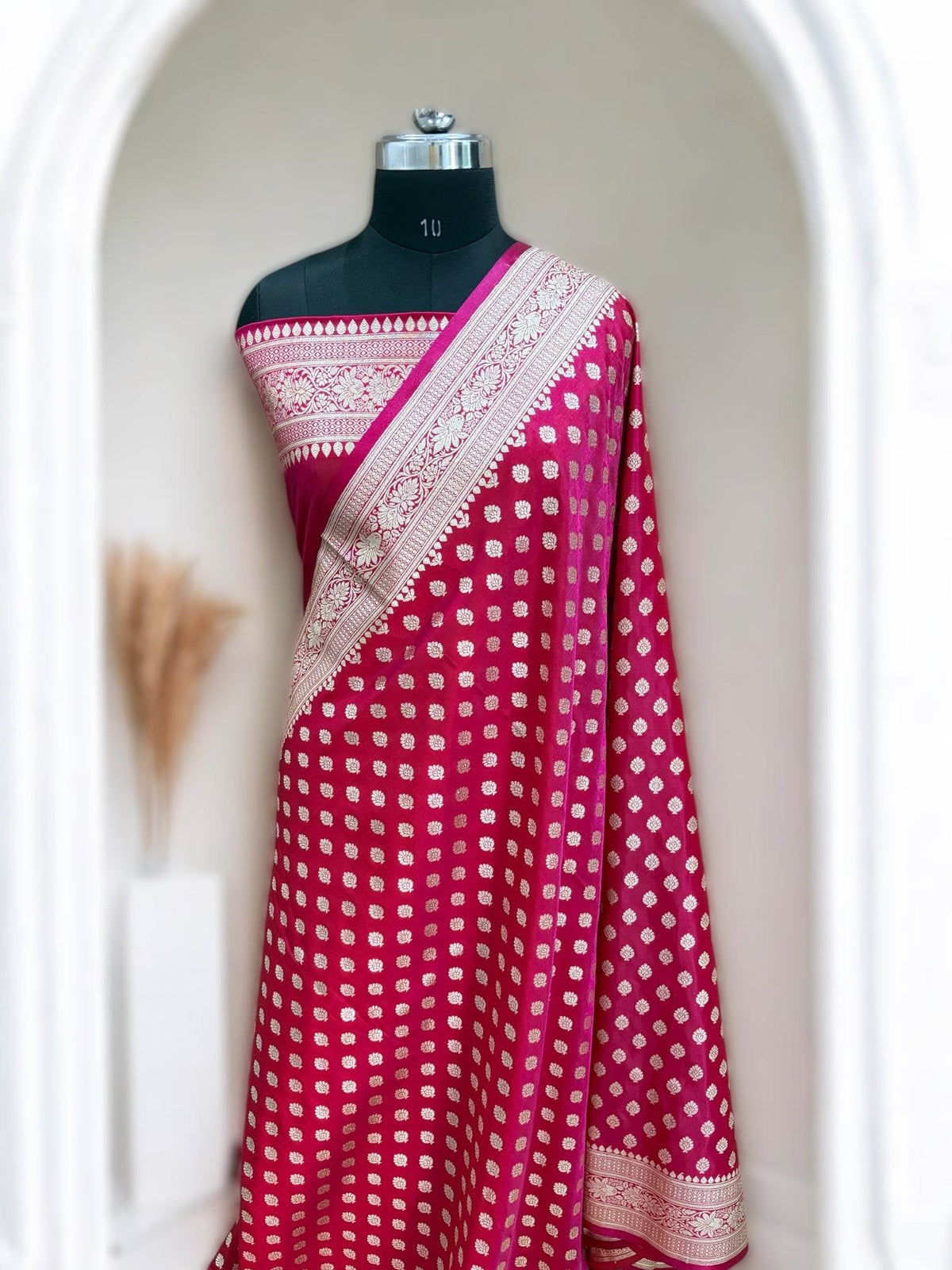 Regal Rani Buti Satin Silk Saree - Zohra Silk