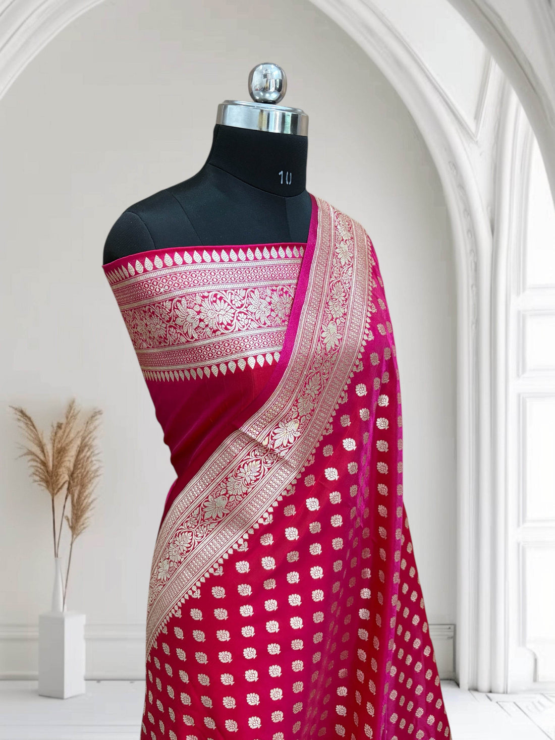 Regal Rani Buti Satin Silk Saree - Zohra Silk