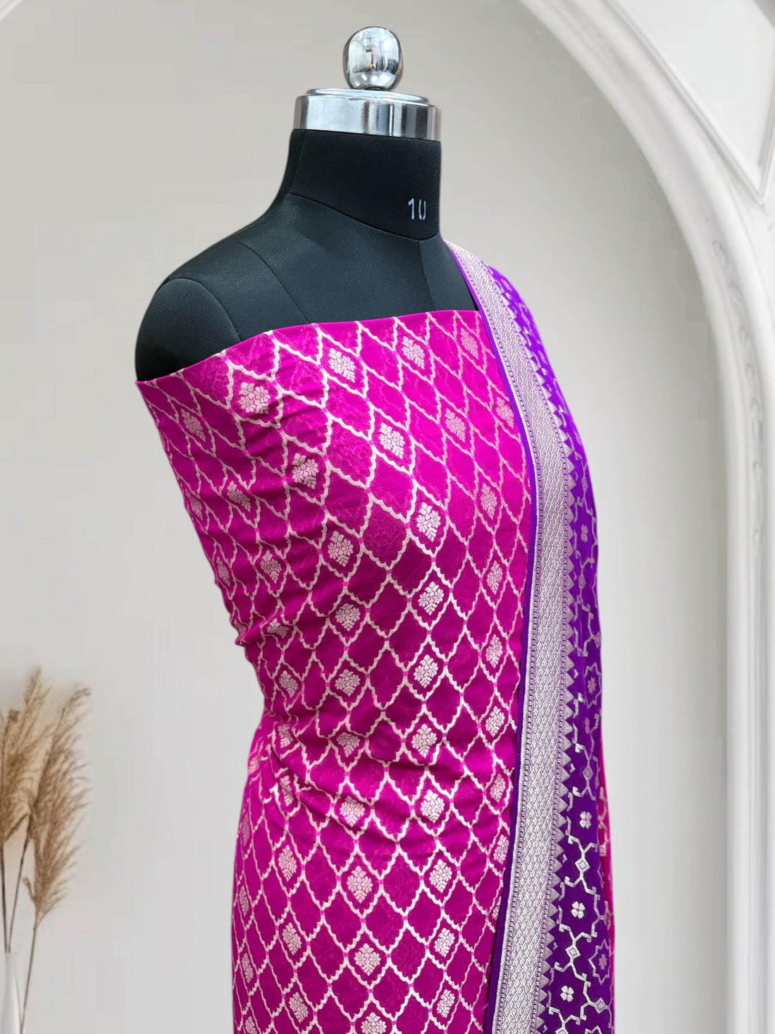 Rani & Violet Chiffon Pure Georgette Banarasi Suit - Zohra Silk